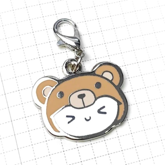 The Coffee Monsterz Co Bear Emoti Head Keychain - Picture 1 of 1
